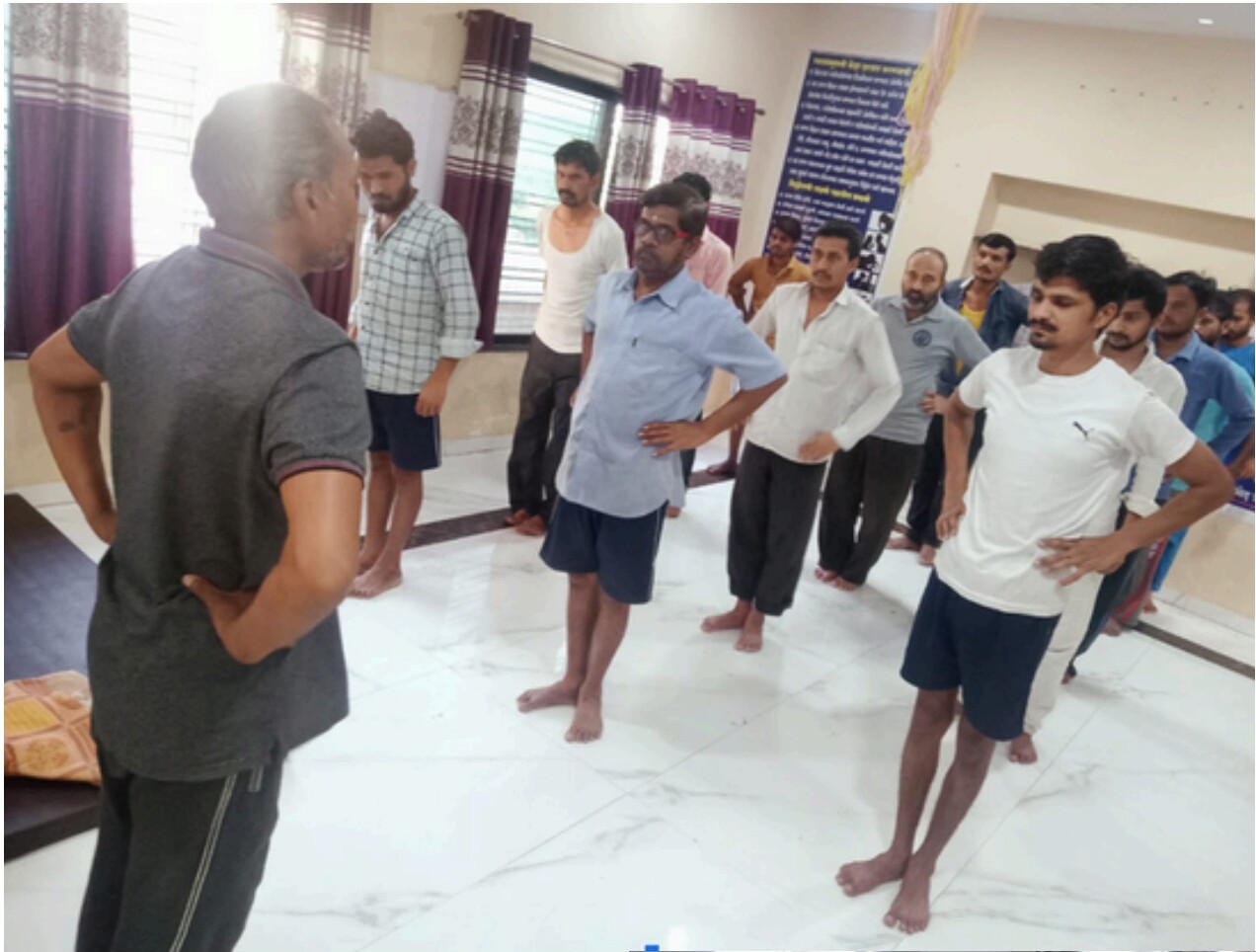 Group therapy session at Navjivan Clinic de-addiction centre